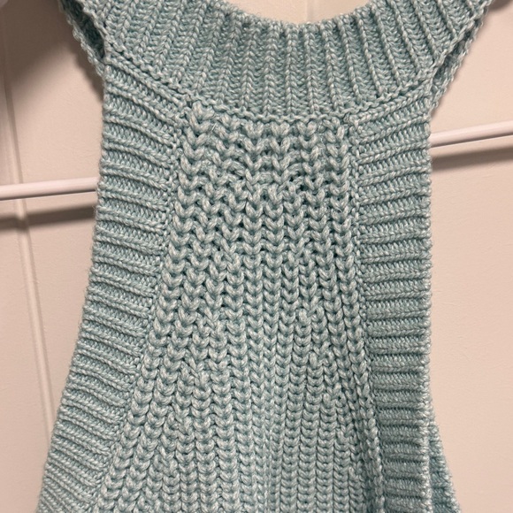 Anthropologie Light Blue Knit Tank Top - Picture 3 of 4